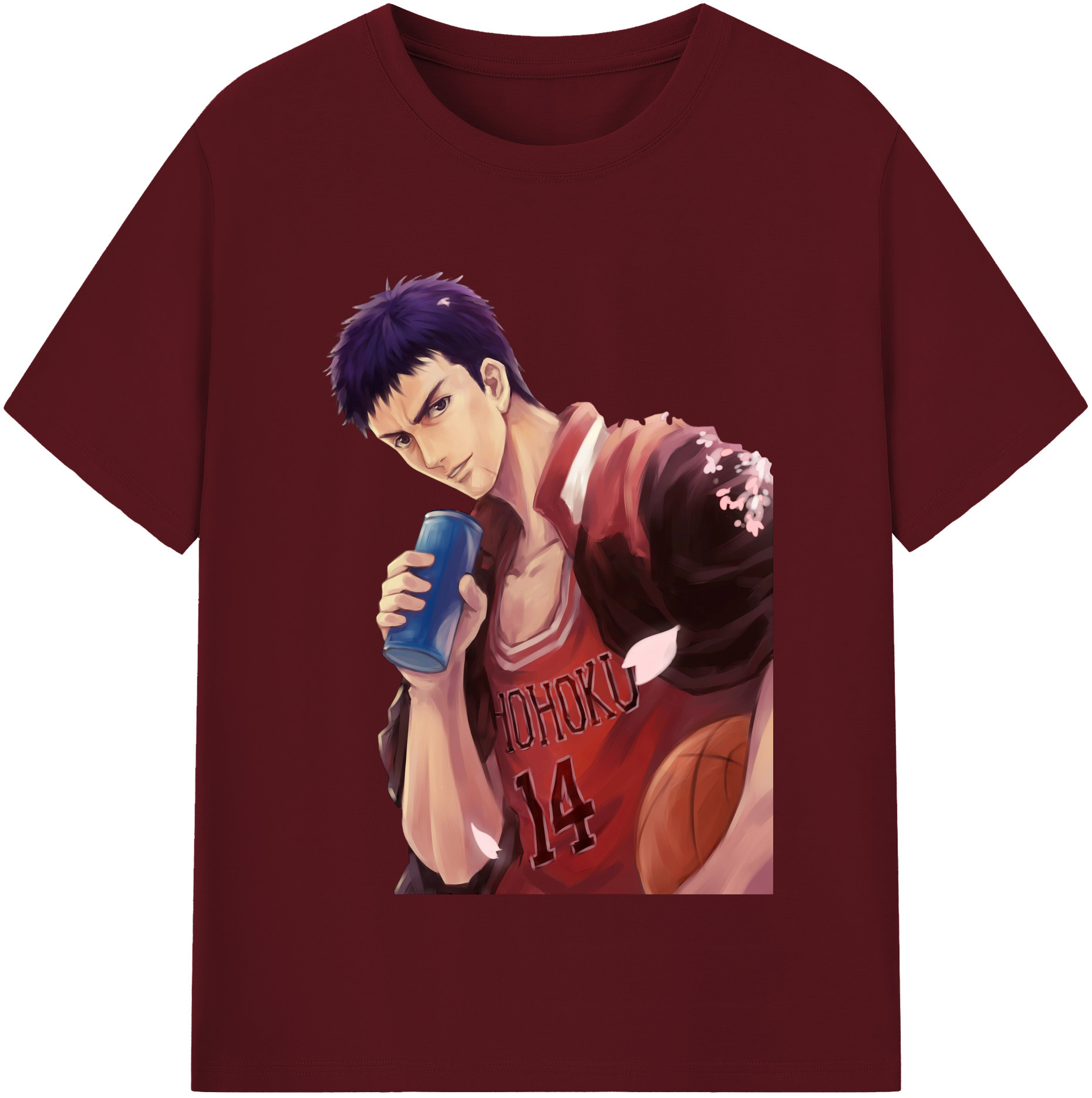 SLAM DUNK／スラムダンク 綿100％半袖Tシャツ（フロントプリント）